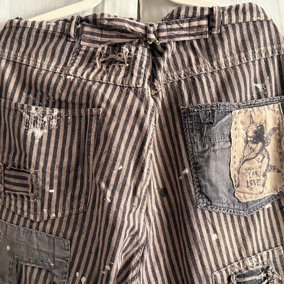 Magnolia Pearl Yarn Dyed Patchwork Striped Miners - Picture 12 of 16